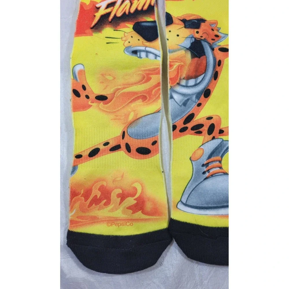 Odd Sox‎ Flamin' Hot Cheetos Chester Cheetah Crew Socks 6-13